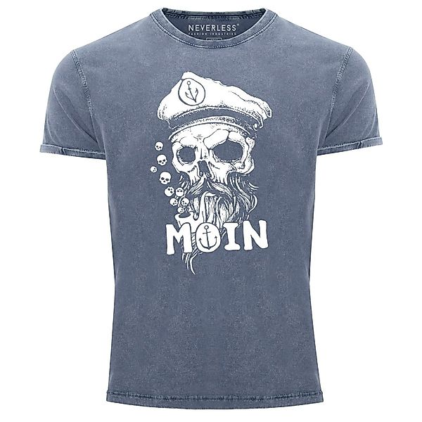 Neverless Print-Shirt Herren Vintage Shirt Moin günstig online kaufen