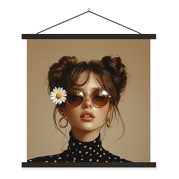 MuchoWow Poster Frau - Beige - günstig online kaufen