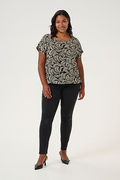 KAFFE Curve Kurzarmbluse Kurzarm-Bluse KCsonna Große günstig online kaufen