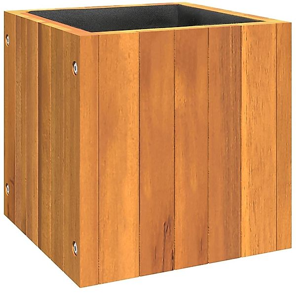 vidaXL Blumentopf Pflanzkübel 25x25x25 cm Massivholz günstig online kaufen