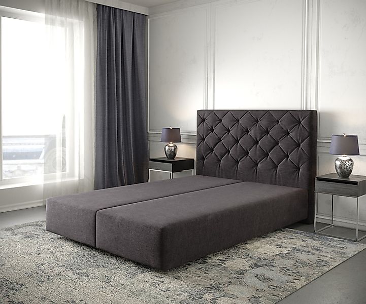 DELIFE Bettgestell Dream-Great, Mikrofaser Schwarz 160x200 cm günstig online kaufen