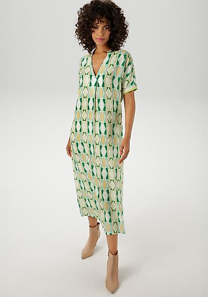 Aniston CASUAL Sommerkleid mit farbharmonische,. grafischen günstig online kaufen