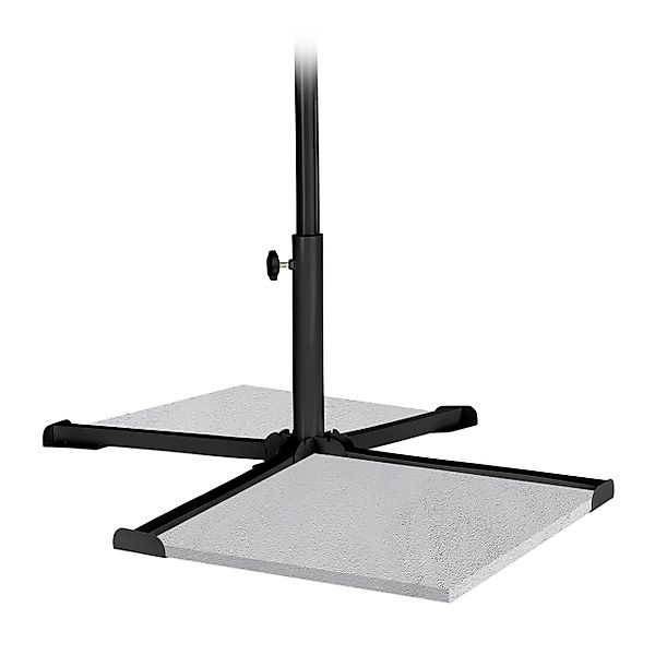 relaxdays Schirmhalter Platten Sonnenschirmständer schwarz günstig online kaufen