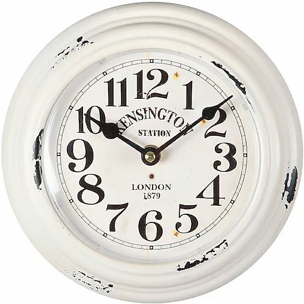 Ambiente Haus Wanduhr »Kensington Wanduhr aus Metall 21cm« günstig online kaufen