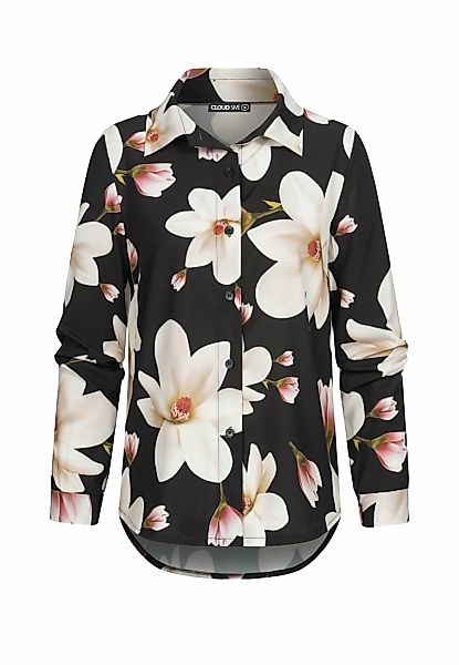 CLOUD 5IVE Blusentop "CLOUD 5IVE Langarm-Bluse mit Knopfleiste u. Blumenpri günstig online kaufen