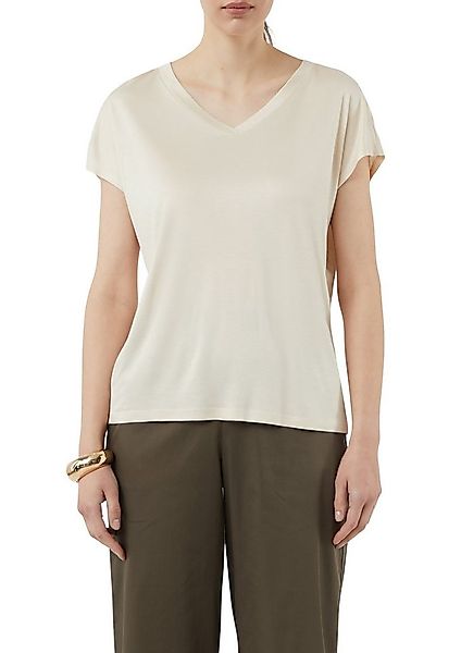 comma T-Shirt mit V-Ausschnitt günstig online kaufen