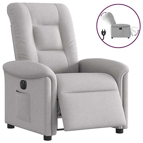 vidaXL Relaxsessel Elektrisch Wolkengrau Stoff 3303243 günstig online kaufen