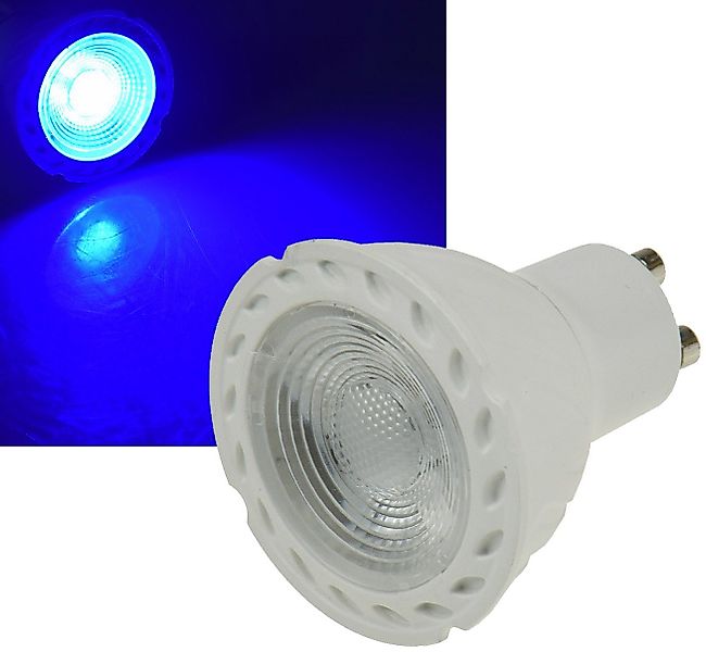 ChiliTec LED-Leuchtmittel ChiliTec LED Strahler GU10 LDS-50 blau 38°, 230V/ günstig online kaufen