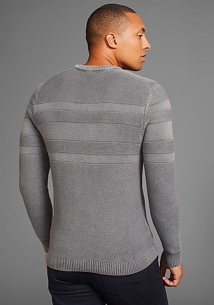 Bruno Banani Jacquardpullover "Bis Größe 4 XL" günstig online kaufen