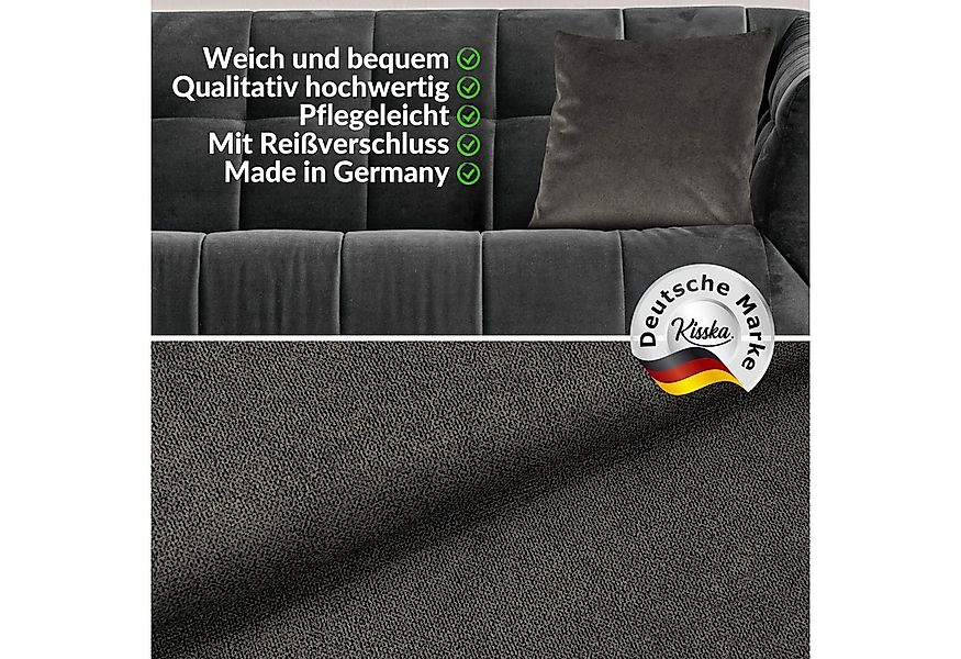 Kisska Dekokissen Kissenhülle MAGIC atmungsaktiv Velour Zierkissen Ambiente günstig online kaufen