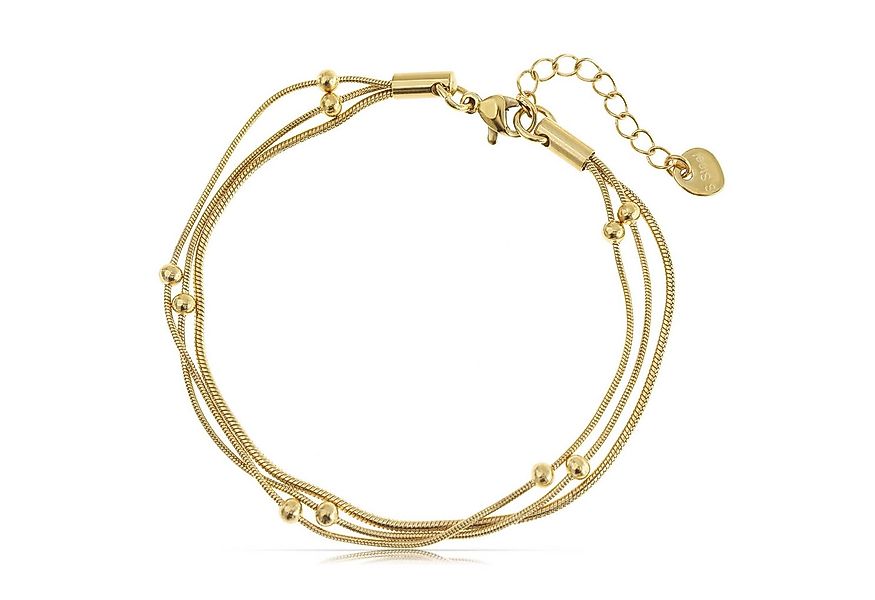 Made by Nami Edelstahlarmband Mehrreihig in Silber oder Gold aus Chirurgisc günstig online kaufen