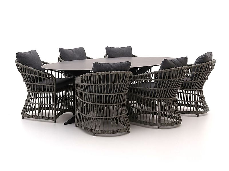 Intenso Cameri/Furato ellips 240 cm Gartenmöbel-Set 7-Teilig günstig online kaufen