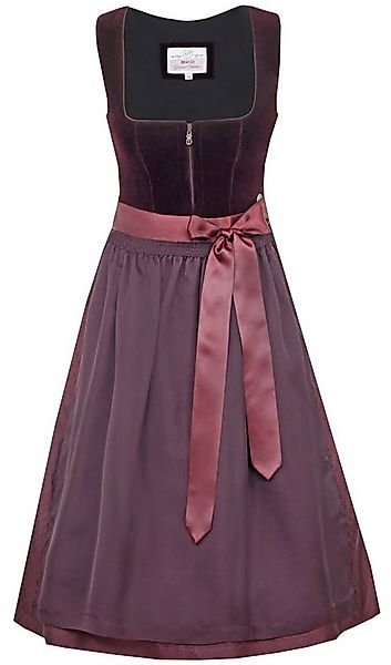 MarJo Dirndl Dirndl Bidingen 65cm Länge pflaume günstig online kaufen