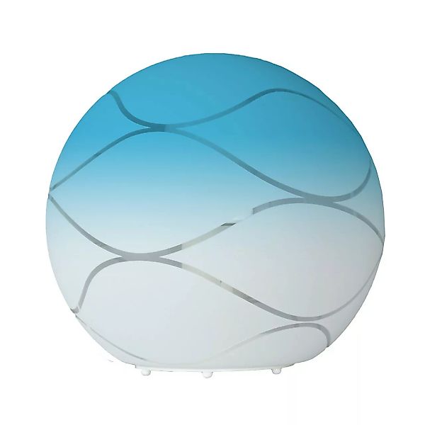 Tischleuchte Glas blau Wave günstig online kaufen