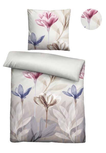 Biberna Bettwäsche "0025008" 2 Stk. tlg. absolut bügelfrei, 100% Baumwolle, günstig online kaufen