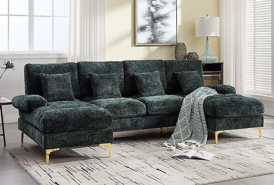 LVHOM Loungesofa mit Ottomane, 272x136x88 cm günstig online kaufen