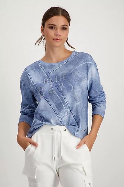 Monari T-Shirt Pullover, sage gemustert günstig online kaufen