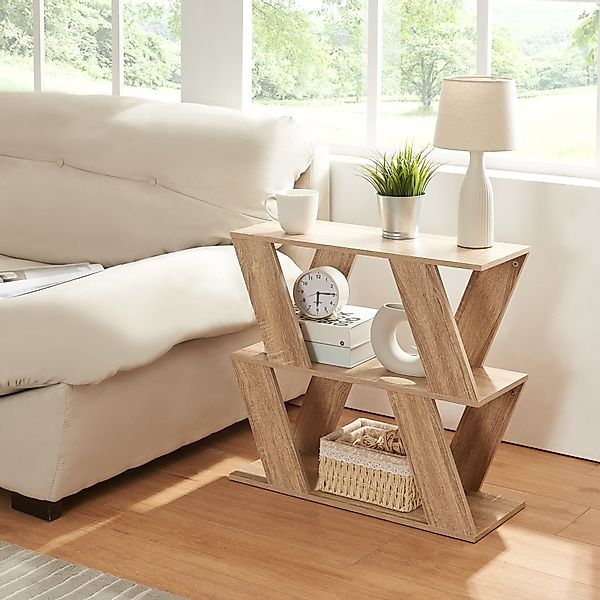 en.casa Beistelltisch, »Nome« 60x22x57cm Eicheoptik günstig online kaufen