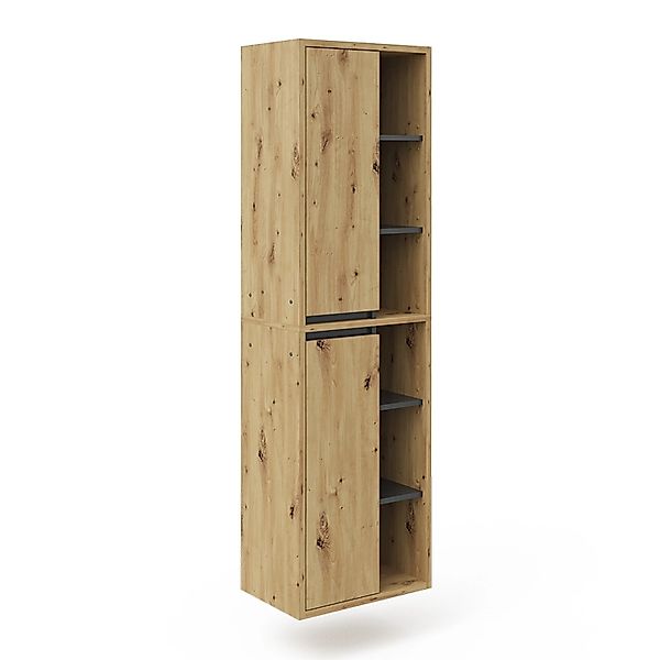 Vicco Hochschrank Viola, Artisan-Eiche/Anthrazit, 50 x 170 cm (1-St) günstig online kaufen