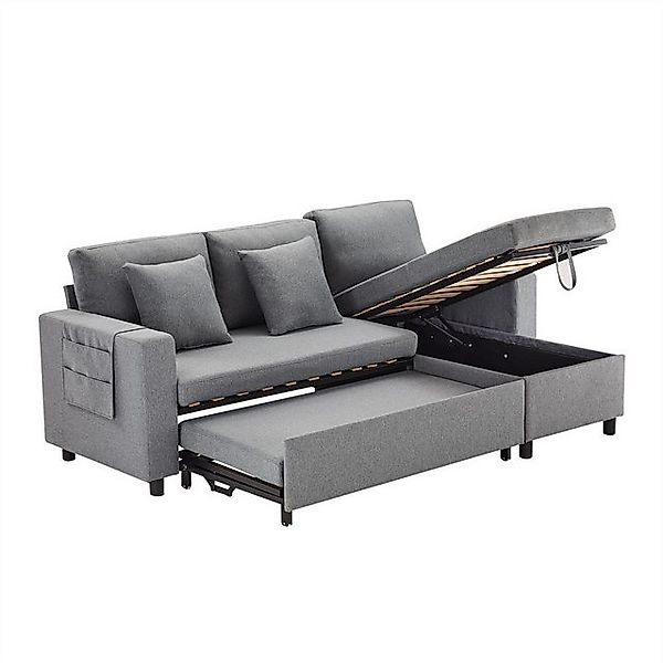 autolock Schlafsofa Schlafsofa,L-förmiges Sofa mit Schlaffunktion,Sofa-Chai günstig online kaufen