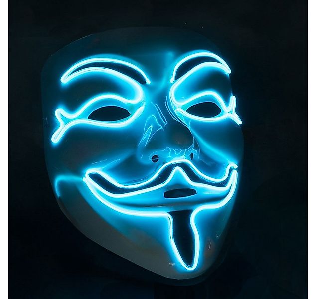 Goods+Gadgets Verkleidungsmaske LED Anonymous V wie for Vendetta, Halloween günstig online kaufen