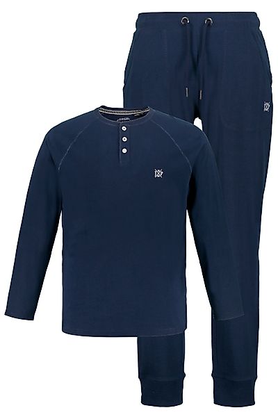 JP1880 Schlafanzug Schlafanzug Henley Langarm lange günstig online kaufen