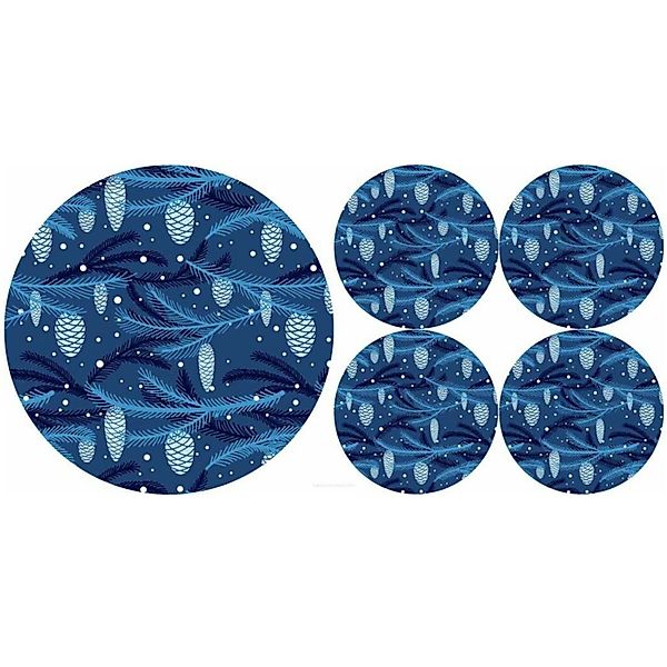 Bertoni Platzset, Set runde Tischuntersetzer 1+4 günstig online kaufen