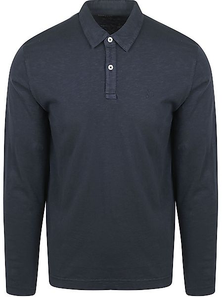 Marc O'Polo Longsleeve Poloshirt Navy - Größe XXL günstig online kaufen