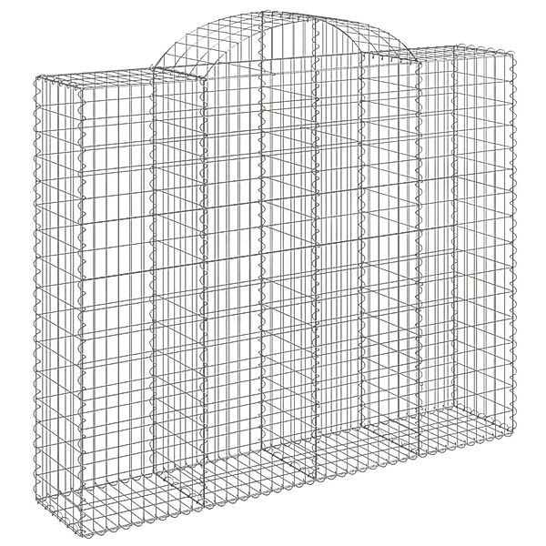 vidaXL Gabionen mit Hochbogen 7 Stk 200x50x160/180cm Eisen 1666113 günstig online kaufen