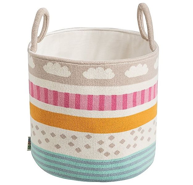 howa Aufbewahrungskorb be happy, Spielzeugkorb Kinderzimmer beige, Baumwoll günstig online kaufen