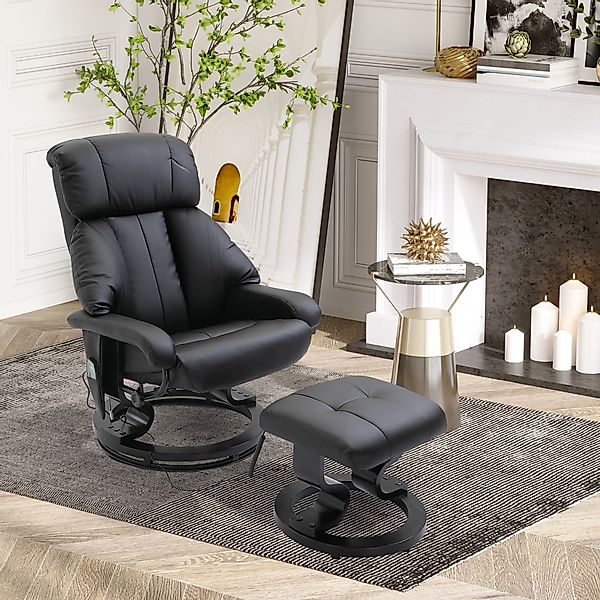 HOMCOM Massagesessel Relaxsessel mit Hocker, Relaxliege, günstig online kaufen