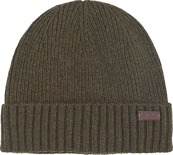 Barbour Beanie Carlton Wolle Dunkelgrün - günstig online kaufen