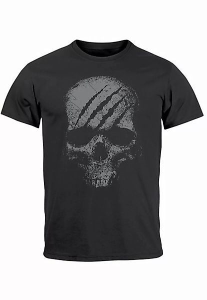 Neverless Print-Shirt Herren T-Shirt Totenkopf Skull Totenschädel Skelett P günstig online kaufen
