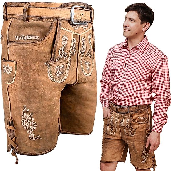 HOFGLANZ Trachtenlederhose Herren Trachten Lederhose kurz günstig online kaufen