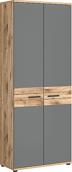 INOSIGN Aktenschrank "Riga, Breite 80cm, in Nox Oak Nachbildung und Basalt günstig online kaufen