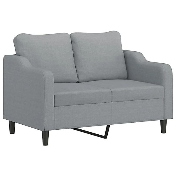vidaXL 2-Sitzer-Sofa Hellgrau 120 cm Stoff 359351 günstig online kaufen
