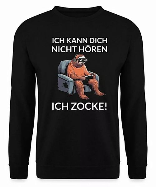 Quattro Formatee Sweatshirt Ich Zocke - Gaming Gamer Zocken Nerd Unisex Pul günstig online kaufen