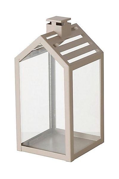 BOLTZE GRUPPE GmbH Windlicht Laterne CODY, H 23 cm, Beige, Metall, Glas, (1 günstig online kaufen