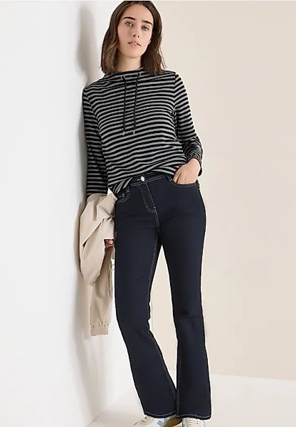 Gestreiftes Funnelneck Shirt günstig online kaufen