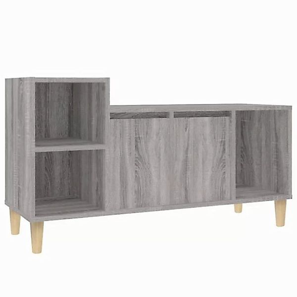 furnicato TV-Schrank Grau Sonoma 100x35x55 cm Holzwerkstoff (1-St) günstig online kaufen