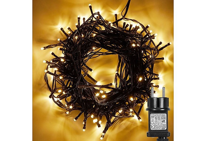 Rosnek LED-Baummantel Lichterkette mit Timer Innen Außen,20-100M,8 Modi,für günstig online kaufen