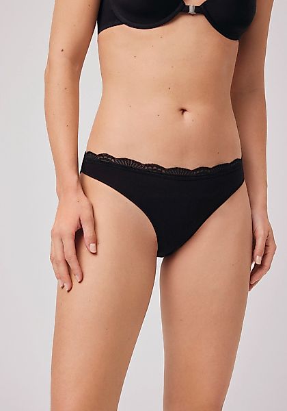 YSABEL MORA Minislip "BASIC COLLECTION COTTON WITH LACE" 3er Pack, mit fein günstig online kaufen