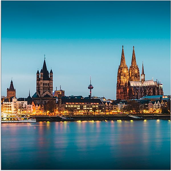 Artland Alu-Dibond-Druck "Köln Rheinpromenade", Deutschland, (1 St.), für I günstig online kaufen