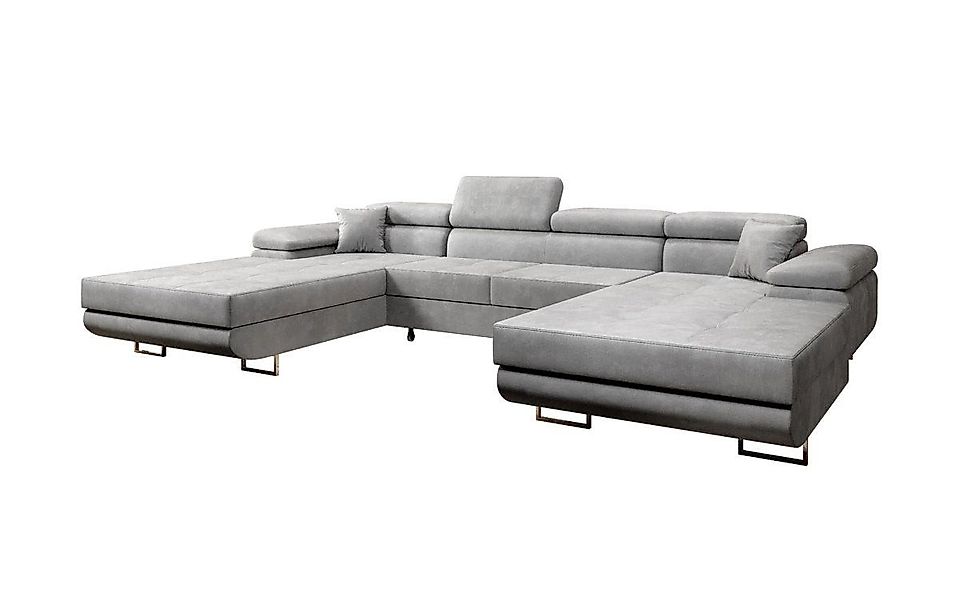 Luxusbetten24 Schlafsofa Designer Sofa Calvera U, günstig online kaufen