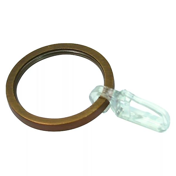 Gardinia Ringe Windsor Ø 25 mm mit Gleiteinlage Bronze 10-er Pack günstig online kaufen