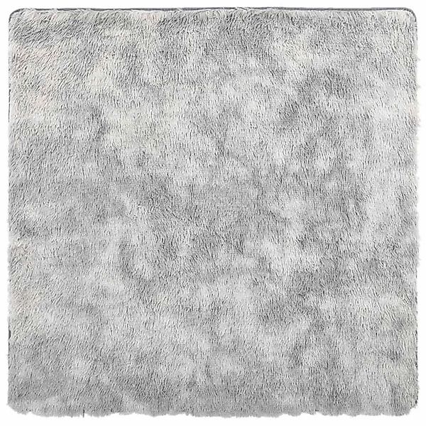 vidaXL Teppich Shaggy Hochflor NAVARRA Silbergrau 200x200 cm Polyester 4102 günstig online kaufen