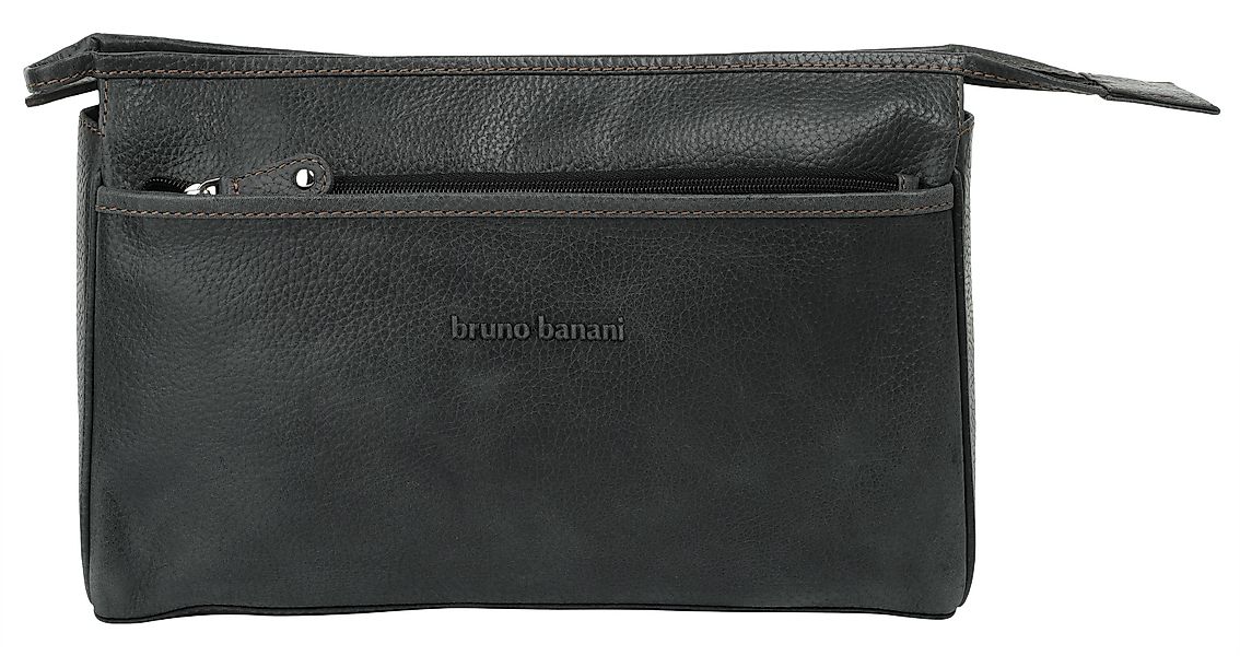 Bruno Banani Kulturbeutel, echt Leder günstig online kaufen