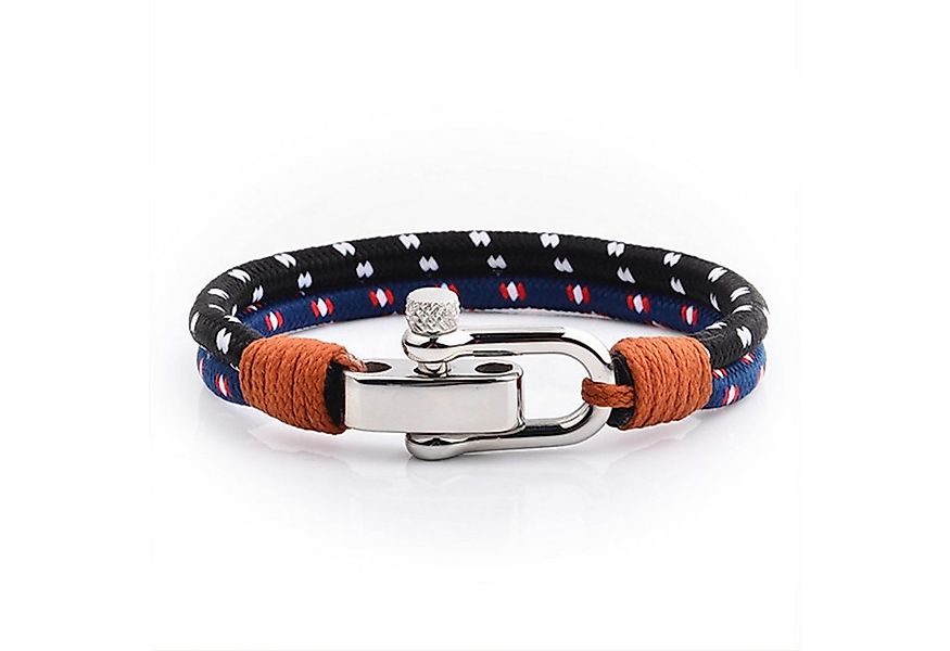 UNIQAL.de Armband Maritime Armband aus Segeltau "AQUA" nautics, Schäckel ve günstig online kaufen