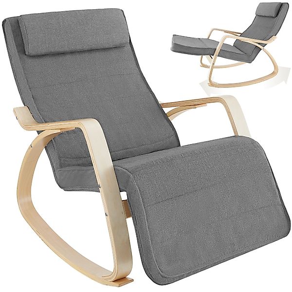 tectake Schaukelstuhl Relaxsessel Onda (Set, 1 günstig online kaufen