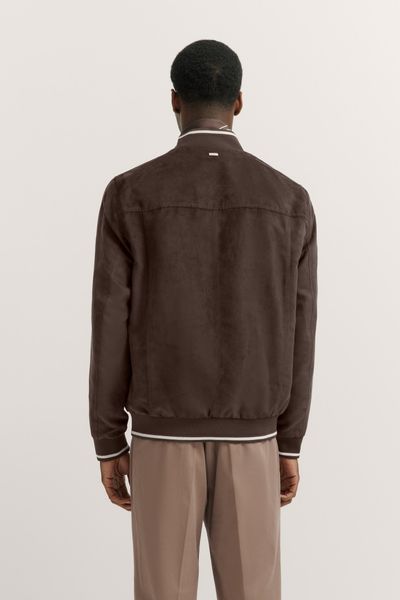 bugatti Blouson ohne Kapuze aus wasserabweisendem Velourleder günstig online kaufen